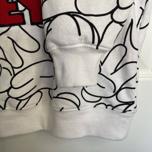 Disney 100 Mickey Mouse Sweatshirt w/Chenille Patch 100th Anniversary Si… - Picture 3 of 7